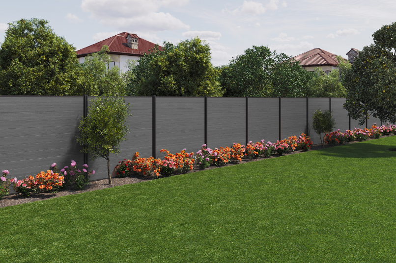 PVC ograja (3x panel) - slika 14